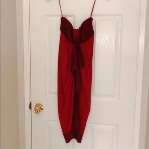 BCBG BOW OFF SHOULDER DRESS